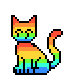 Rainbow cat.